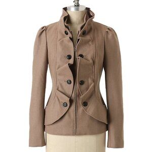 Anthropologie Tan Pea Coat